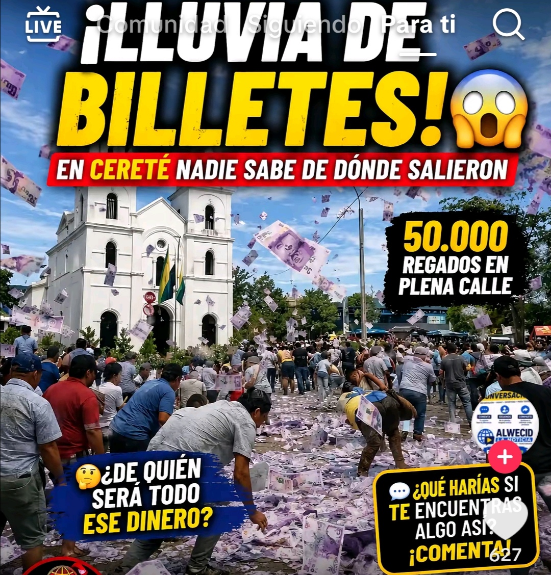 LLUVIA DE BILLETES