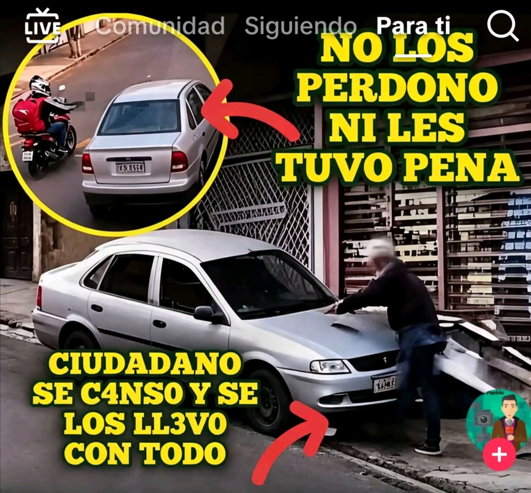 LE TIRO EL CARRO ENCIMA